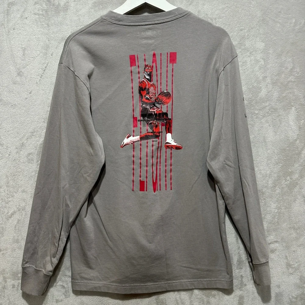Jordan Flight Air Tour 2022 Long Sleeve T-Shirt Light Brown Mens S DM0846-016